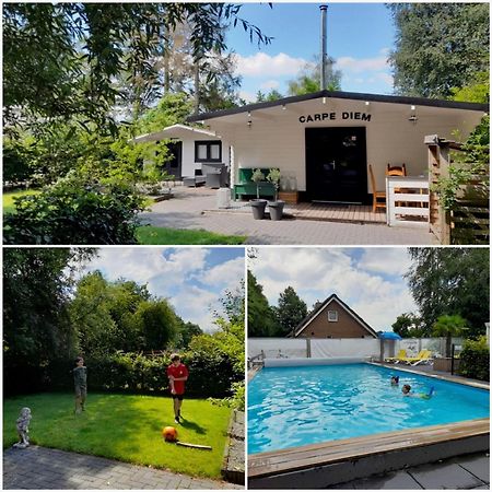 Carpe Diem, Het Ruime Chalet Met Houtkachel Nabij Wildlands Emmen Schoonebeek Exterior photo